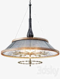 Grand 1800s Wheeler Mirrored Lamp