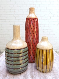 Rio Franco Ceramic Vases Set of 3