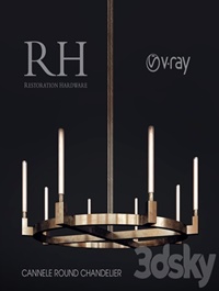 RH Cannele Round Chandelier