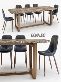 Bonaldo By chair Medley table