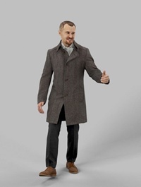 Business Man Walking 3d model