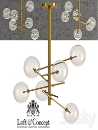 Chandelier Bolle hanging lamp Gallotti & Radice