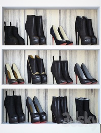 Woman shoes set - black