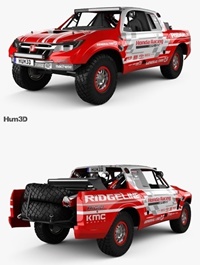 Honda Ridgeline Baja Race Truck 2016 3D model