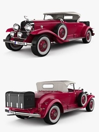 Cadillac V-16 Roadster 1930 3D model