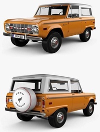Ford Bronco 1975 3D model