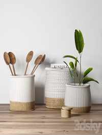 Decorative set with baskets 2