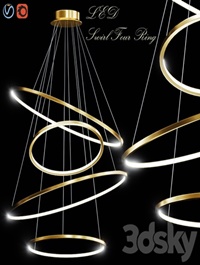 LED Swirl Four Rings