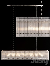 Restoration Hardware SAN MARCO LINEAR CHANDELIER 72 Nickel