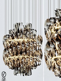 Aura fumo chandelier