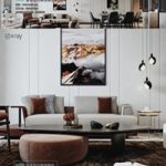 Modern style Livingroom Vray 13