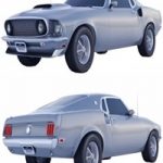Ford Mustang 69 3d model