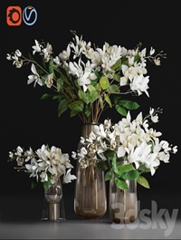 Gardenia jasmine bouquet vases