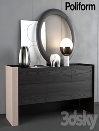 Chest of drawers Poliform Chloe night complements
