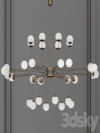 Roll & Hill Modo 10 Globe Chandelier