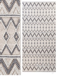 Pirlo Boho Farmhouse Wool Area Rug