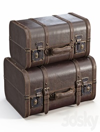 Brown Vintage Suitcases