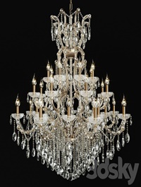 Chandelier Crystal Lux Hollywood SP16 + 8 + 8 Gold