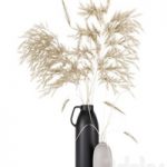 Vases set by H & M with pampas grass