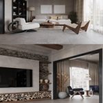 Interior Living Room – Kitchen By Nguyen Ha