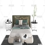 Modern fabric double bed 11658686