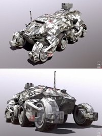 Sci Fi Military Armor Vehicle