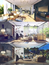 Interior Living Room By Pham Hong Phong