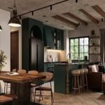 Living Room – Kitchen Interior by Dung Dac