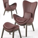 Calligaris Lazy armchair & footstool