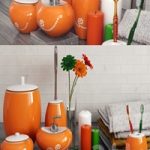 A set of bathroom accessories Primanova Maison Orange