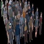 Lo-Poly People 3d Models Collection