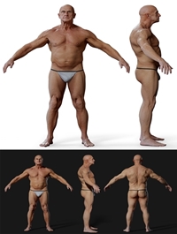 ANIMATION READY BODY SCAN / MALE 05