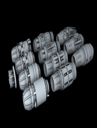 Ship Engine Pack Part I 3D model