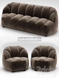 Cloud sofa and armchair Galotti & Radice