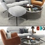 Minotti Jensen Arm Chair And Sofa Set