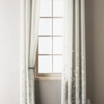 Floral Embroidered Linen Eyelet Curtains