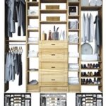 Open wardrobe with filling