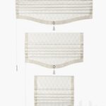 A set of Roman curtains ARISSA (beige velvet pacific)