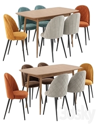 Deephouse. Dining chair Paris. NORDECO Extendable Table