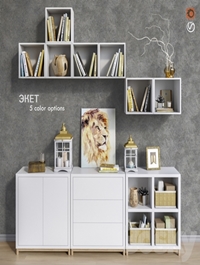 Modular furniture IKEA, accessories and decor set 9
