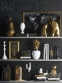 Strict in gold (decor)