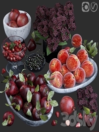 Fruits. Red
