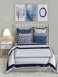 Embroidered bedding collection