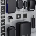 Bathroom accessories set 72 black (Jofel, Brabantia, Satino Black, BXG, Katrin, Viega)