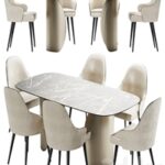 Ludwig chair and table Petalo 72 by Reflex