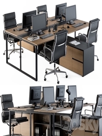 Office Furniture - employee Set 13