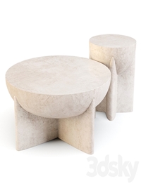 West Elm: Monti Lava Stone - Coffee and Side Table