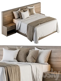 Bed Set 11 - White and Brown