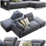 BoConcept Hampton chaise lounge fabric sofas (2 options)
