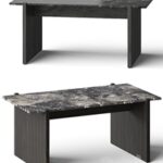 CB2 Russell Black Coffee Table